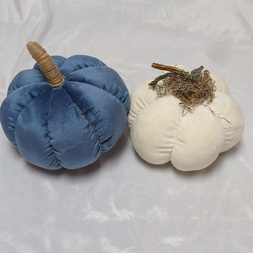 5 Peice Fall Autumn Decor Bundle- Plush Pumpkins, Framed Print, Coaster, Sign